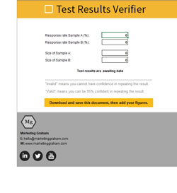 Marketing Tool: Test Results Verifier